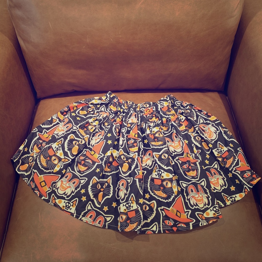 Halloween Cat Skirt